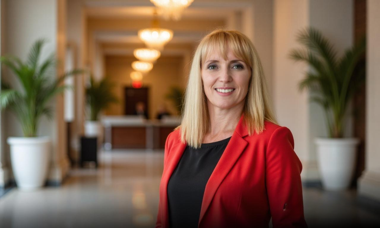Photo of Sandra Swatton sitting at a meeting table